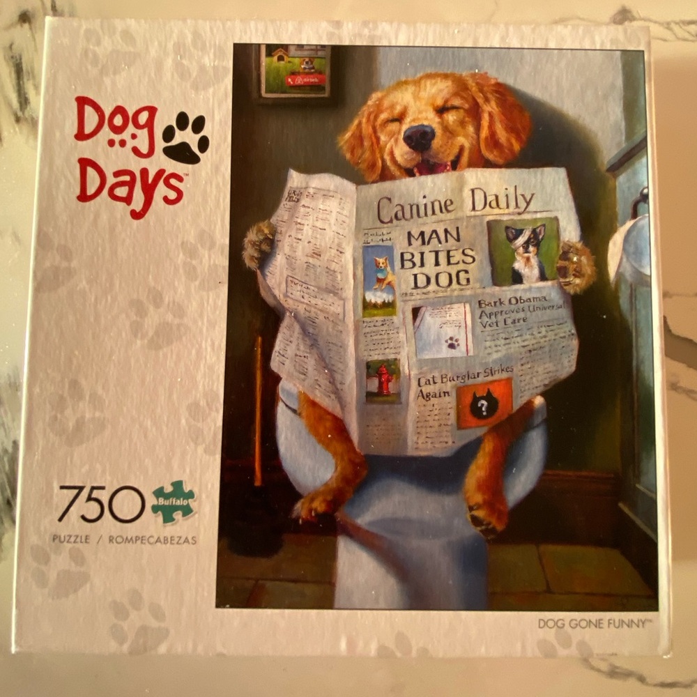 Buffalo David Bitton Dog Days Puzzle - Red and Brown